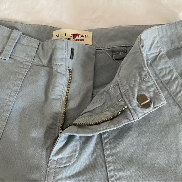 NWOT Nili Lotan Jenna Pant - Steel Blue with Tape - Picture 4 of 9